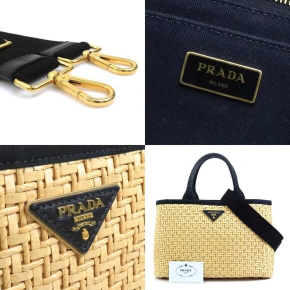 PRADA Black Canvas Shoulder Bag - Picture 5 of 5